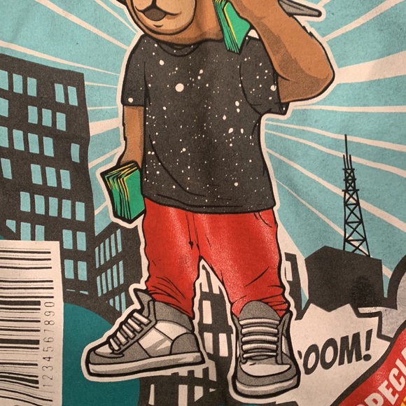 Bailey Apparel “Hustle” men’s large black bear tee - Picture 7 of 8